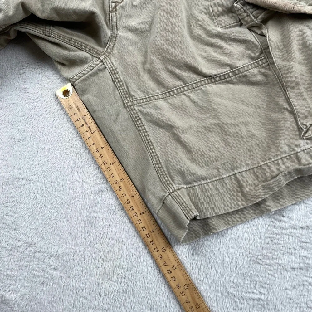 Vintage Polo Ralph Lauren Cargo Shorts Men 32 Beige Thick Cotton Flap Y2K 10